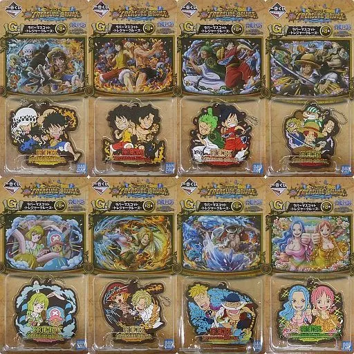 全8種セット ラバーマスコット -トレジャークルーズ- 「一番くじ ワンピース with ONE PIECE TREASURE CRUISE」 G賞