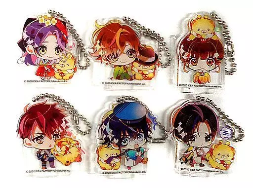 集合 描きおろしちびアクリルスタンドキーチェーン6個セット 「Switchソフト 明治活劇 ハイカラ流星組-成敗しませう、世直し稼業- スペシャルステラセット」 同梱特典