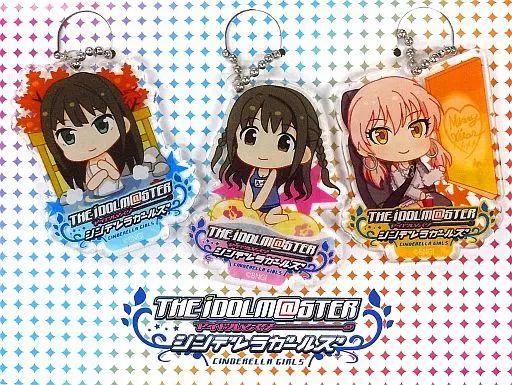 島村卯月＆渋谷凛＆城ヶ崎美嘉 ダイカットキーホルダー3個セット 「アイドルマスター シンデレラガールズ デレラジ」