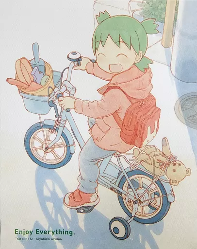 駿河屋 - 【買取】よつばと自転車 キャンバスアート 「よつばと! 最新