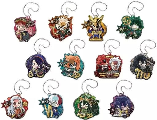 全12種セット 「ぴた!でふぉめ 僕のヒーローアカデミア 12星座 アクリルキーホルダー」