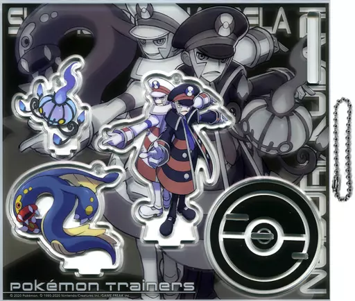 ノボリ＆クダリ＆シャンデラ＆シビルドン アクリルスタンドキーホルダー Pokemon Trainers 「ポケットモンスター」 ポケモンセンター限定