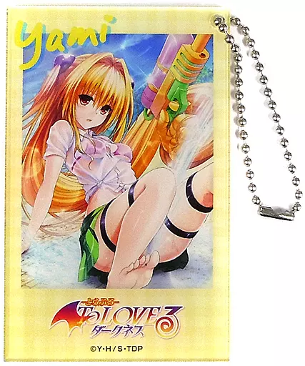 金色の闇(ヤミ) “サマーバケーション”チェキ風アクリルキーホルダー 「DMMスクラッチ! To LOVEる -とらぶる- ダークネス」 C-3賞