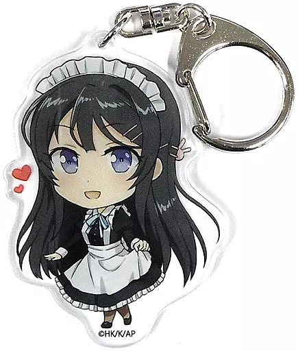桜島麻衣2(SD) アクリルキーホルダー 「DMMスクラッチ! 青春ブタ野郎はバニーガール先輩の夢を見ない」 D-3賞
