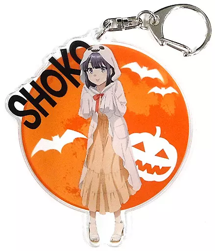 牧之原翔子(ハロウィンver.) 描き下ろしイラスト BIGアクリルキーホルダー 「青春ブタ野郎はバニーガール先輩の夢を見ない」