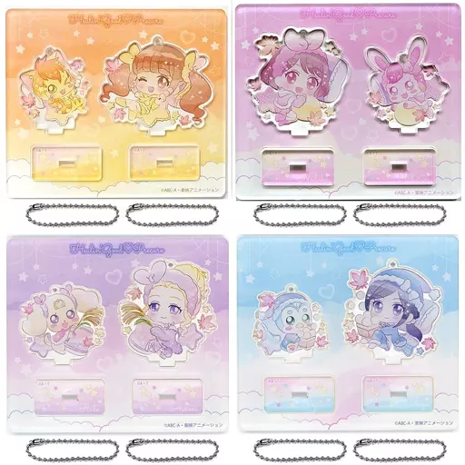 全4種セット 「ヒーリングっどプリキュア お月見パジャマパーティ アクリルスタンドキーホルダー」 プリティストア限定