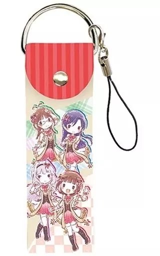 01.天海春香＆如月千早＆秋月律子＆四条貴音 グラフアートデザイン ビッグレザーストラップ 「アイドルマスター」