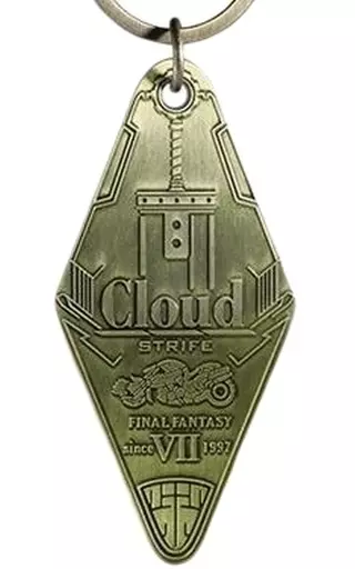 クラウド・ストライフ(ゴールド) 「ファイナルファンタジーVII リメイク モーテルキーホルダー」