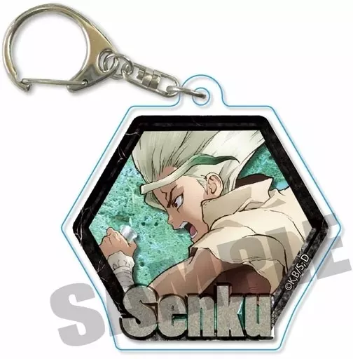石神千空 石板キーホルダー 「Dr.STONE」