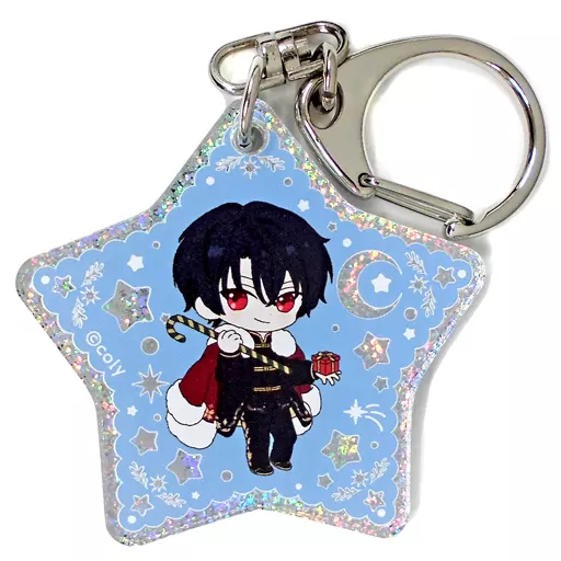 シノ 「魔法使いの約束 1st Anniversary Store in マルイ トレーディングアクリルキーホルダー 『HAPPY HOLIDAYS』」