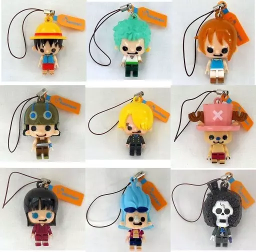 全9種セット ストラップ 「ワンピース×パンソンワークス」 サントリーなっちゃん キャラクターブロックコレクション キャンペーン
