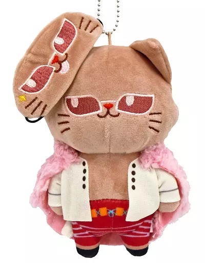 ワンピース ドフラミンゴ withcat ONE PIECE アイマスク付きぬいぐるみキーホルダー withCAT ド