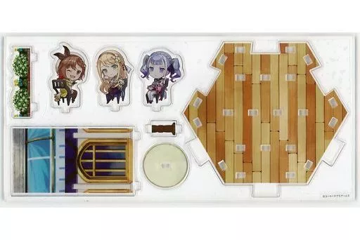 ライザ＆クラウディア＆パトリツィア アクリルジオラマキット 『CRYSTELIER』王都のカフェセット 「ライザのアトリエ2 ～失われた伝承と秘密の妖精～」 ガストショップ限定_image