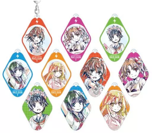 全10種セット 「とある科学の超電磁砲T トレーディング Ani-Art アクリルキーホルダー」