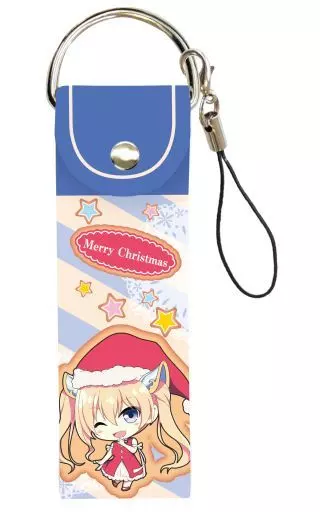 07.リディア(ミニキャラ) クリスマスver. ビッグレザーストラップ 「あいりすミスティリア!～少女のつむぐ夢の秘跡～」