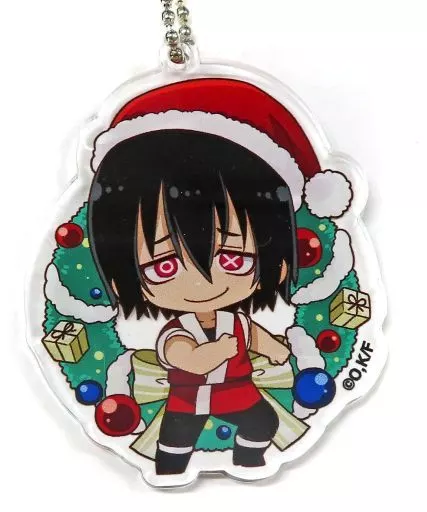 新門紅丸 「炎炎ノ消防隊×カラオケ まねきねこ ミニキャラアクリルキーホルダー クリスマスVer.」