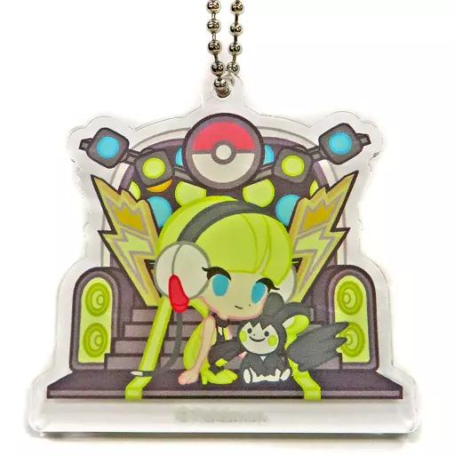 カミツレ＆エモンガ(背景型) 「ポケットモンスター ブラック・ホワイト ダイカットアクリルチャームコレクション Trainers Collection～Sazanami Town～」 ポケモンセンター限定