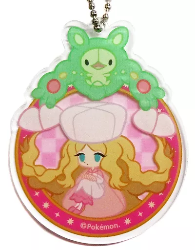 カトレア＆ランクルス(丸形) 「ポケットモンスター ブラック・ホワイト ダイカットアクリルチャームコレクション Trainers Collection～Sazanami Town～」 ポケモンセンター限定
