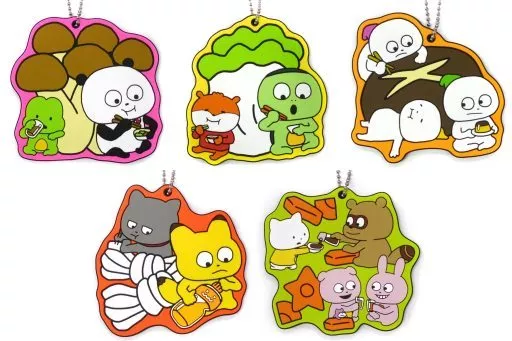 全5種セット コースターにもなるラバーチャーム 「一番くじ にしむらゆうじ～ぼくたち今日は鍋パーティー♪～」 コースターにもなるラバーチャーム賞
