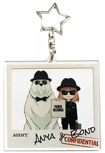 アーニャ・フォージャー＆ボンド・フォージャー(サングラス) 「SPY×FAMILY×TOWER RECORDS トレーディングアクリルキーホルダー」