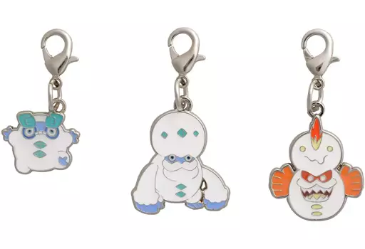 G554.ガラルダルマッカ＆G555.ガラルヒヒダルマ＆ガラルヒヒダルマ(ダルマモード) 全国ずかんメタルチャーム(3個セット) 「ポケットモンスター」 ポケモンセンター限定