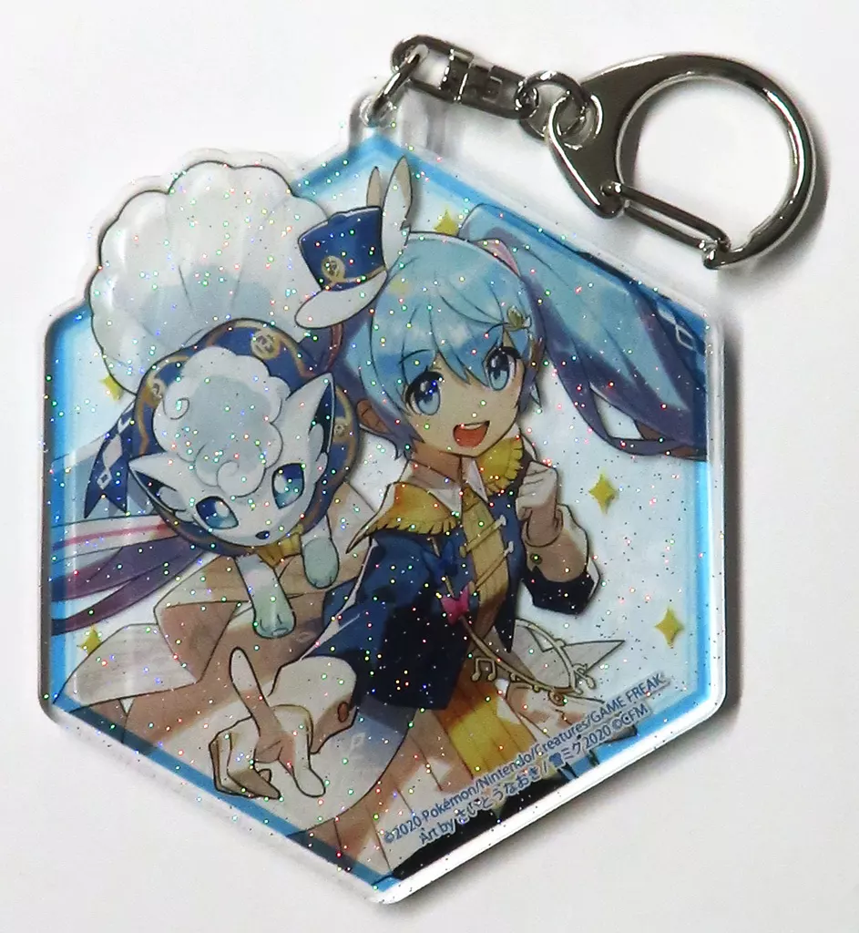 アローラロコン×雪ミク アクリルキーホルダー 「ポケットモンスター×SNOW MIKU 2020」