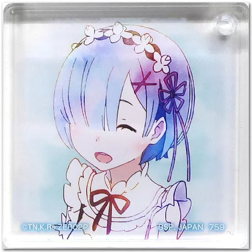 レム/アップ アクリッツキーホルダー 「一番くじ Reゼロから始める異世界生活-喜びなさい、両手に花ってヤツよ-」 F賞