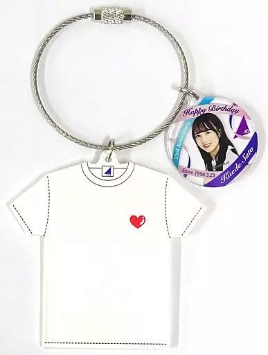 佐藤楓 生誕記念Tシャツ型キーホルダー 2021年3月度乃木坂46オフィシャルウェブショップ限定