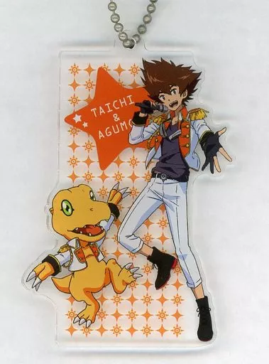 八神太一＆アグモン アクリルキーテェーン 「デジモンアドベンチャー tri. MUSIC CAFE in アニON STATION」