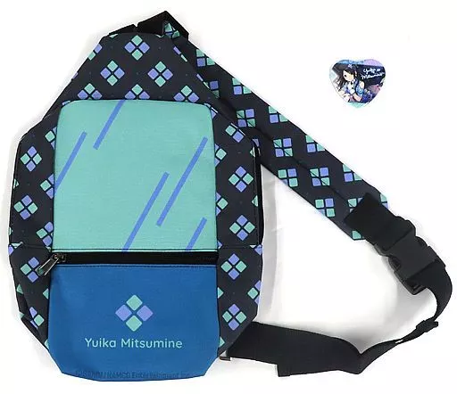 三峰結華 ボディバッグ(缶バッジ付) 「アイドルマスター シャイニーカラーズ」（缶バッジ欠品、ファスナーに傷み有り）