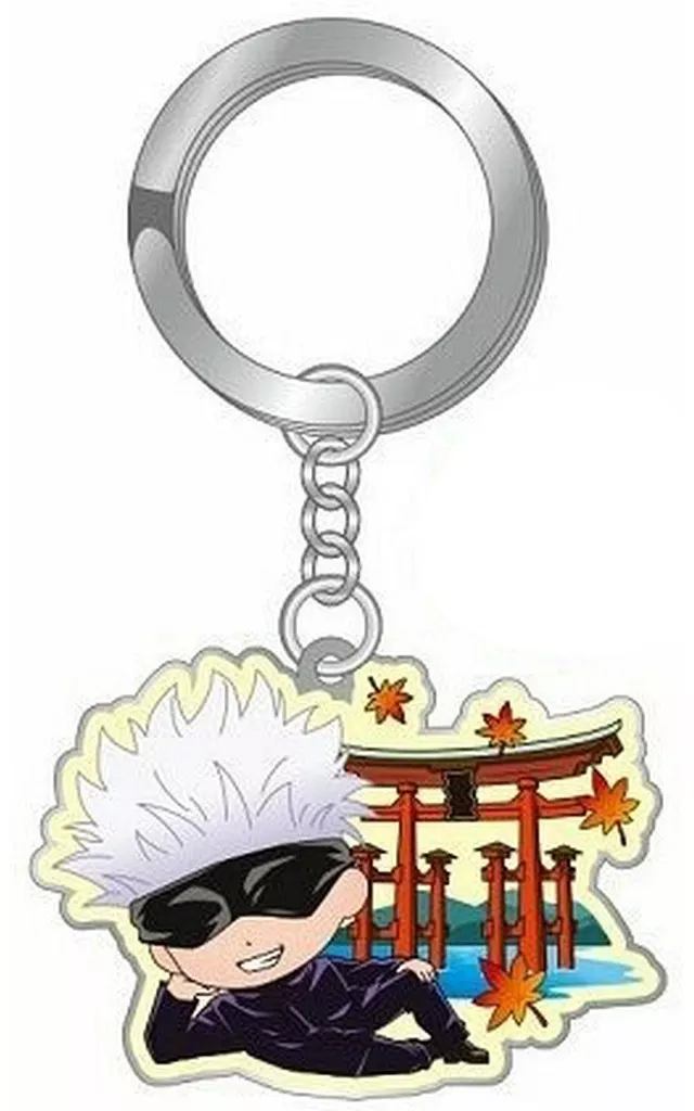 五条悟 鳥居 メタルキーホルダー 「呪術廻戦」 広島限定