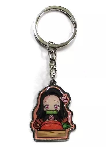 竈門禰豆子(明太子) メタルキーホルダー 「鬼滅の刃」 福岡限定