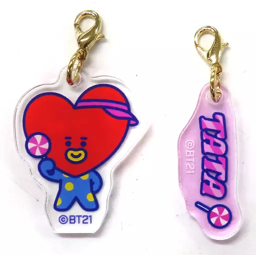 TATA(ブイ) アクリルチャーム 「BT21 CAFE ～Pink candy shop～」