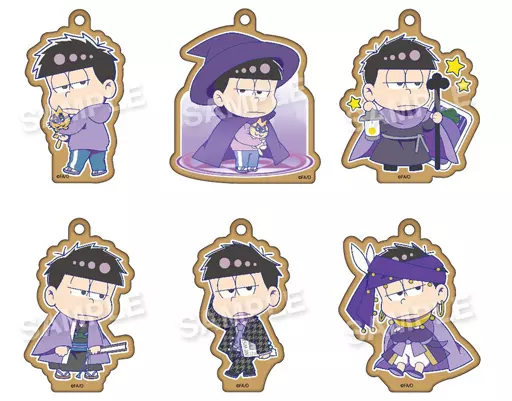 全6種セット 「おそ松さん えふぉるめ セレクトコレクション 木製ボールチェーン 一松Ver.」