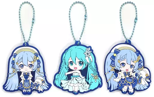 全3種セット ラバーマスコット 「ガシャポンくじ 初音ミク SNOW MIKU 2021 雪ミク2021 あそーと」 B賞
