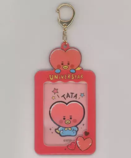 TATA(ブイ) フォトカードキーホルダー 「BT21」