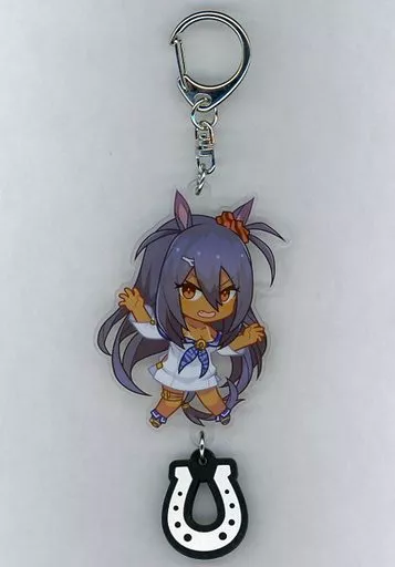 ヒシアマゾン ラバー蹄鉄付きアクリルキーホルダー 「ウマ娘 プリティーダービー」 C91グッズ