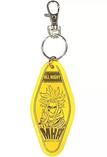 僕のヒーローアカデミア　ヒロアカ　希少　オールマイト　十傑　キーホルダー 駿河屋 -<中古>オールマイト 合皮キーホルダー 十傑コスチューム