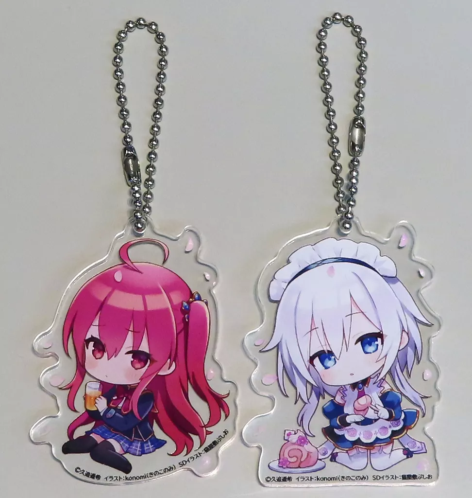 姫路白雪＆彩園寺更紗 デフォルメイラストアクリルキーホルダー2個セット 「ライアー・ライアー 嘘フェス開催記念グッズセット ～5ツ星/6ツ星/7ツ星～」