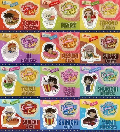 アクリルスタンド・アクリルパネル　全12種セット 「名探偵コナンカフェ 2021 in BOX cafe ミニアクリルスタンド」