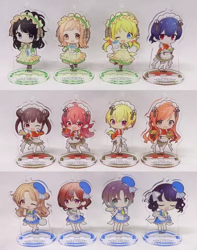全12種セット 「アイドルマスター シャイニーカラーズ 3rd ANNIVERSARY CELEBRATION×GOOD SMILE×animatecafe トレーディングアクリルスタンドキーホルダー(グループ1)」