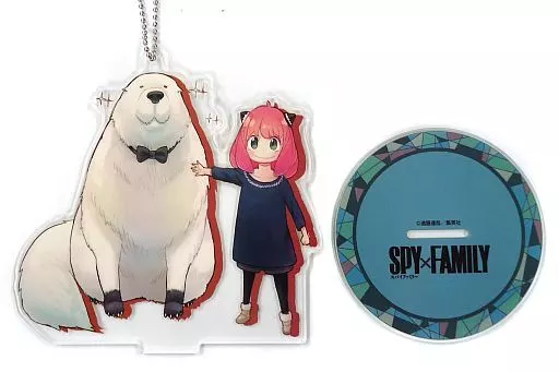 アーニャ＆ボンド スタンド付ビッグクリアキーチェーンマスコット 「SPY×FAMILY」
