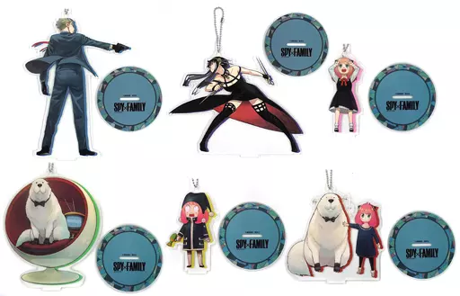全6種セット スタンド付ビッグクリアキーチェーンマスコット 「SPY×FAMILY」