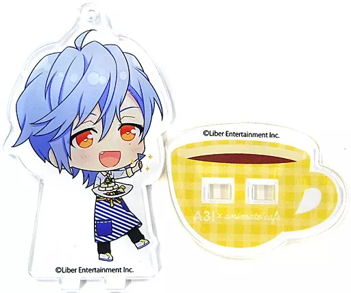 斑鳩三角 「A3!(エースリー)×animatecafe トレーディングアクリルスタンドキーホルダー カフェスタイルver.(Aグループ)」