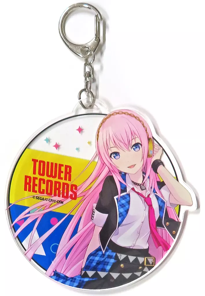 教室のセカイの巡音ルカ(Leo/need) アクリルキーホルダー 「プロジェクトセカイ カラフルステージ! feat.初音ミク×TOWER RECORDS」