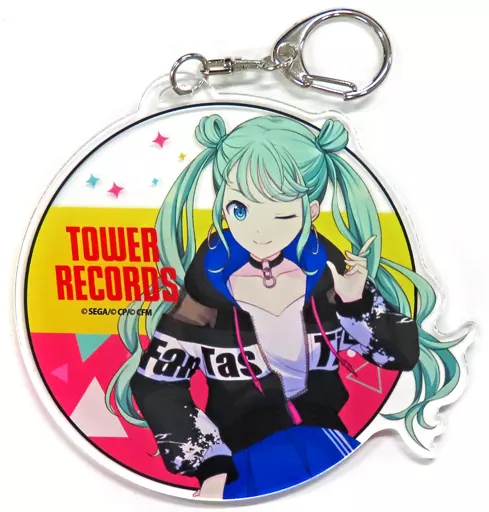 ストリートのセカイの初音ミク(Vivid BAD SQUAD) アクリルキーホルダー 「プロジェクトセカイ カラフルステージ! feat.初音ミク×TOWER RECORDS」