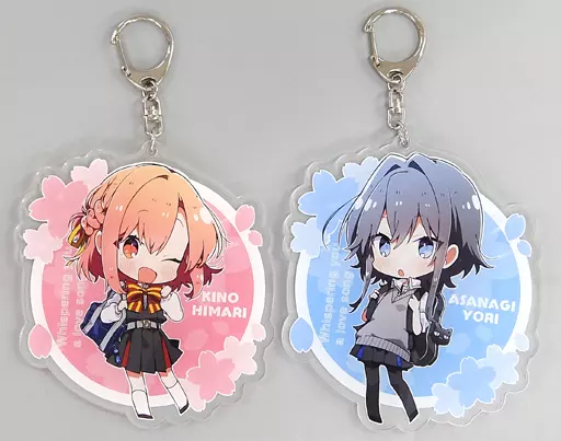 木野ひまり＆朝凪依 ビッグアクリルキーホルダー2個セット 「コミックス ささやくように恋を唄う 第4巻 メロンブックス限定版」 同梱特典
