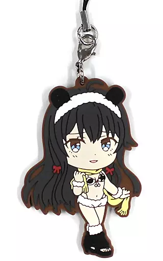 雪ノ下雪乃/正面 ラバーストラップ きゅんキャラいらすとれーしょんず 「一番くじ やはり俺の青春ラブコメはまちがっている。完 あつまれ!パンさんパーティ!」 G賞