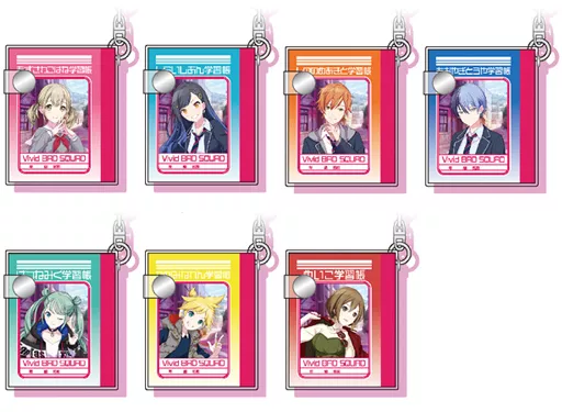 全7種セット 「プロジェクトセカイ ミニミニ学習帳キーホルダーコレクションC Vivid BAD SQUAD」