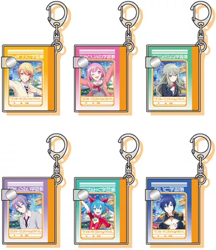 全6種セット 「プロジェクトセカイ ミニミニ学習帳キーホルダーコレクションD ワンダーランズ×ショウタイム」